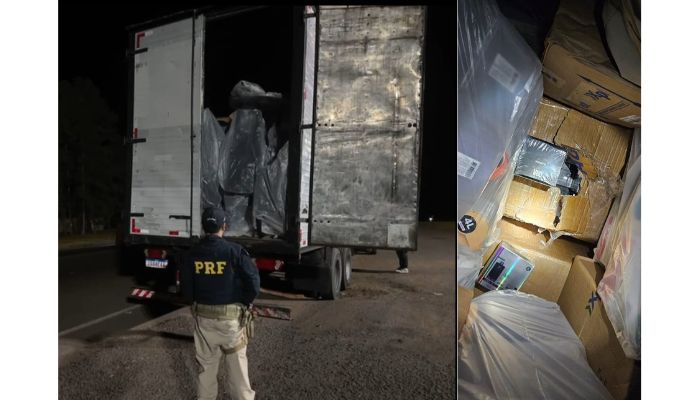 Laranjeiras - PRF apreende mais de 10 mil cigarros eletrônicos contrabandeados na BR-277